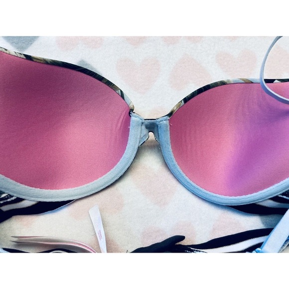 Victoria's Secret PINK Wear Everywhere T-Shirt‎ Lightly Lined Bra 32B - Picture 3 of 6